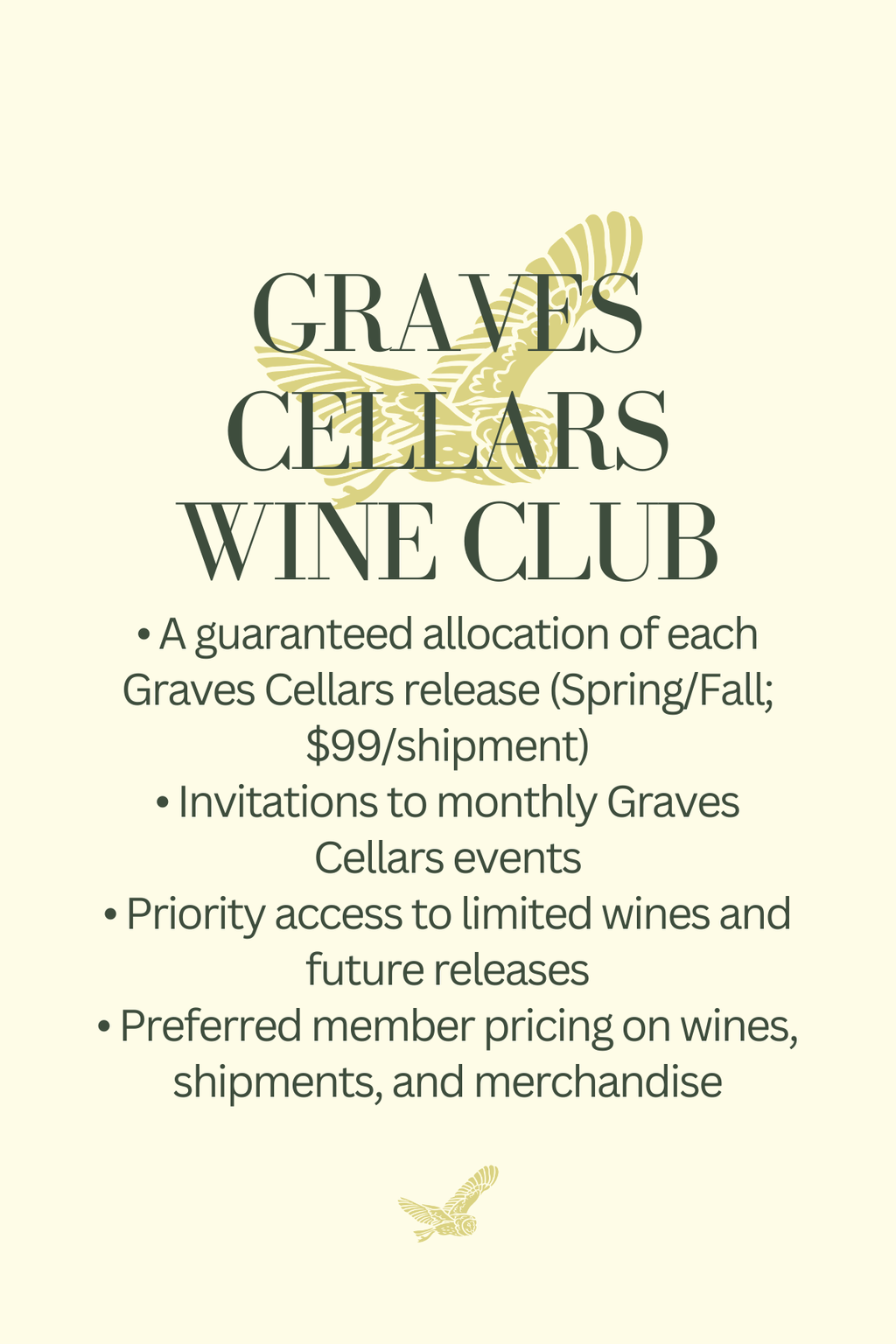 Graves Cellars Wine Club